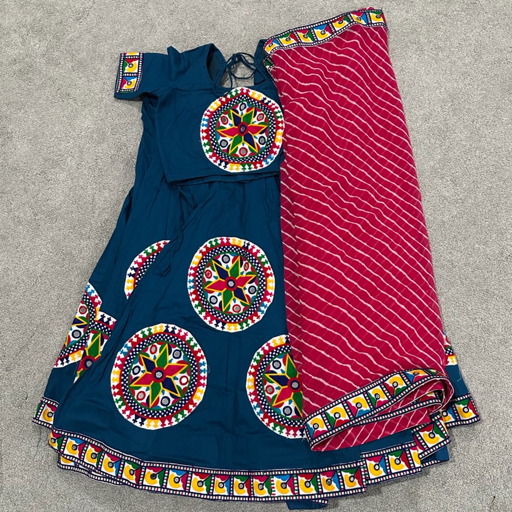 New blue chaniya choli